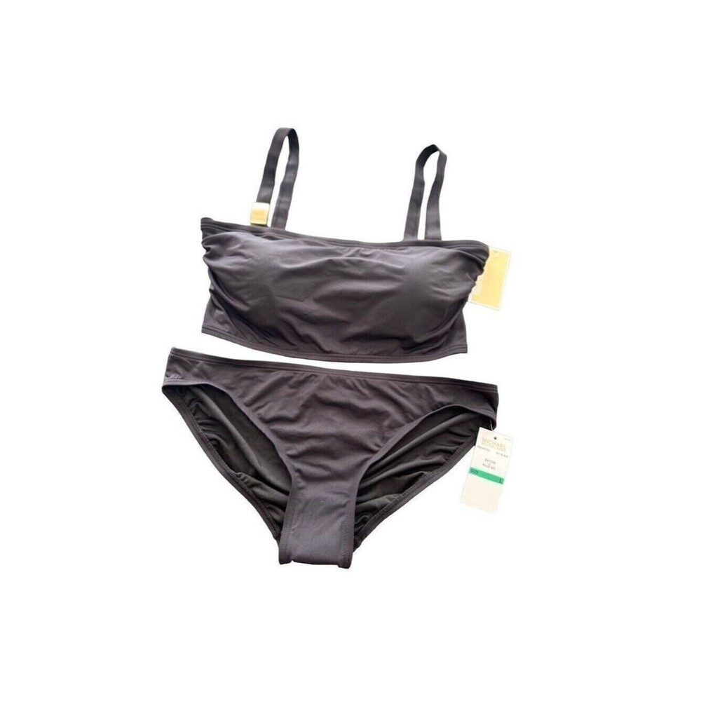 Michael Kors One Shoulder Bikini swimsuit Set size L